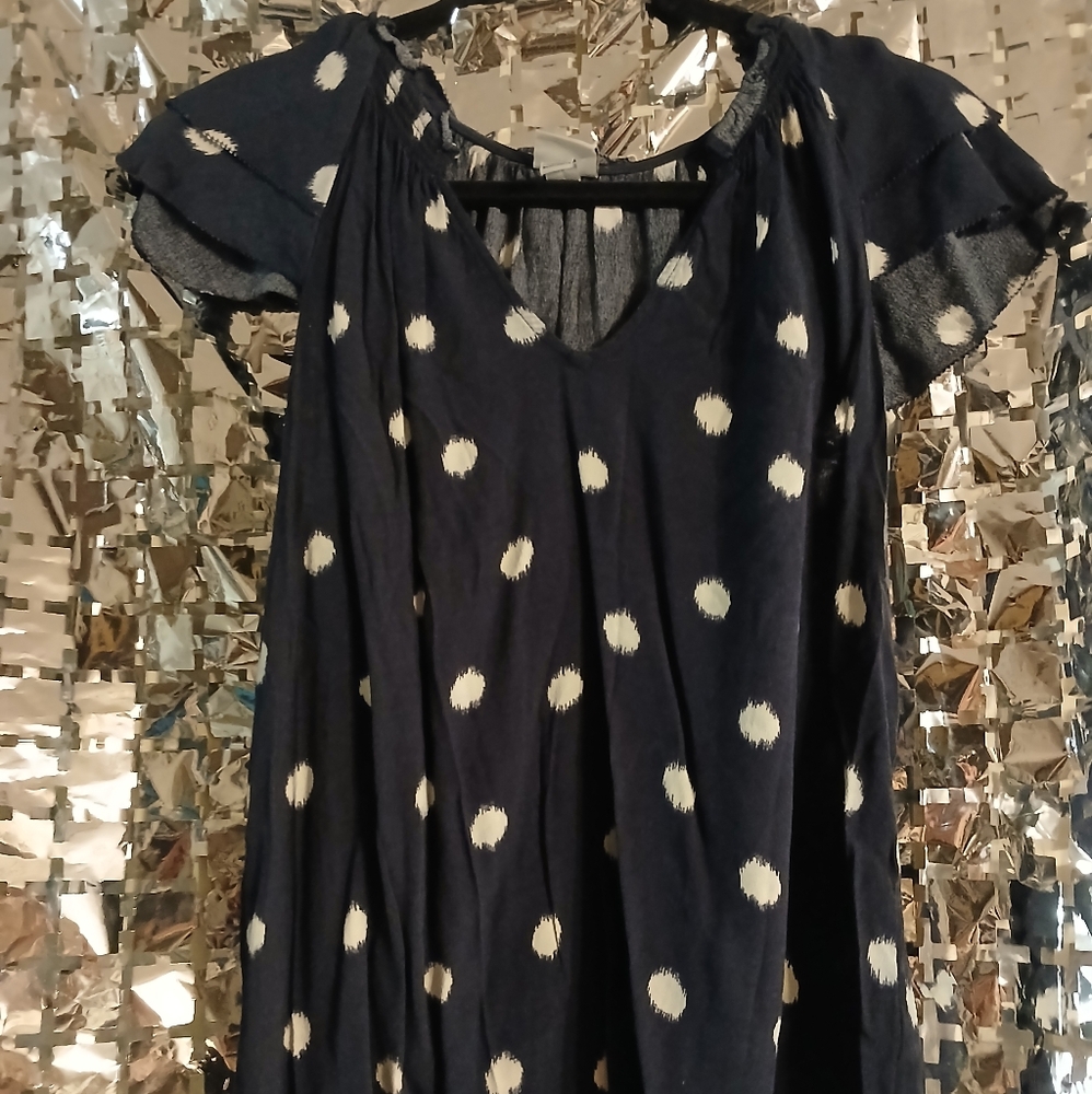 A New Day Black Relaxed Cut Out Blouse